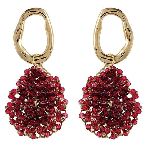 Candy Sweet Jewellery oorbellen CS24243 goudkleurig/framboos afbeelding