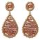 Candy Sweet Jewellery oorbellen CS24239 goudkleurig/zand