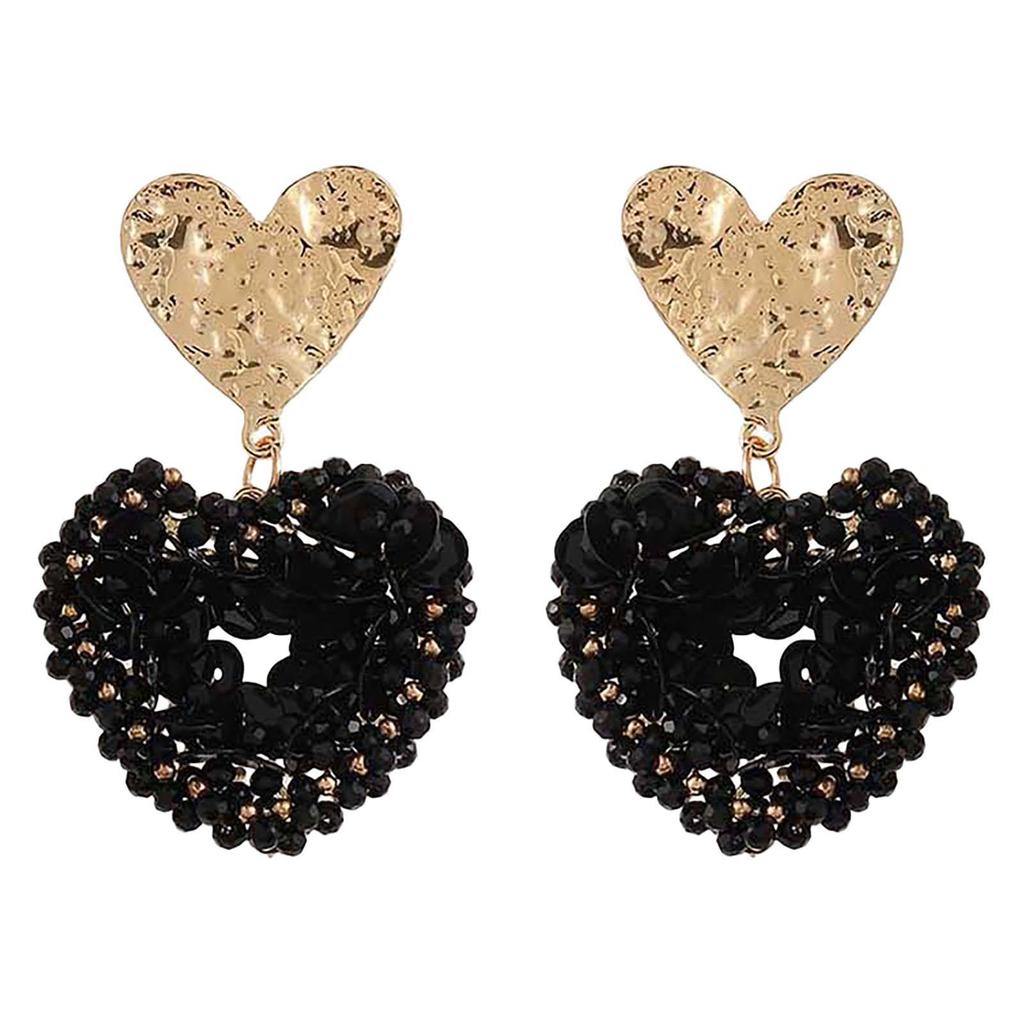 Candy Sweet Jewellery oorbellen CS24245 goudkleurig/zwart