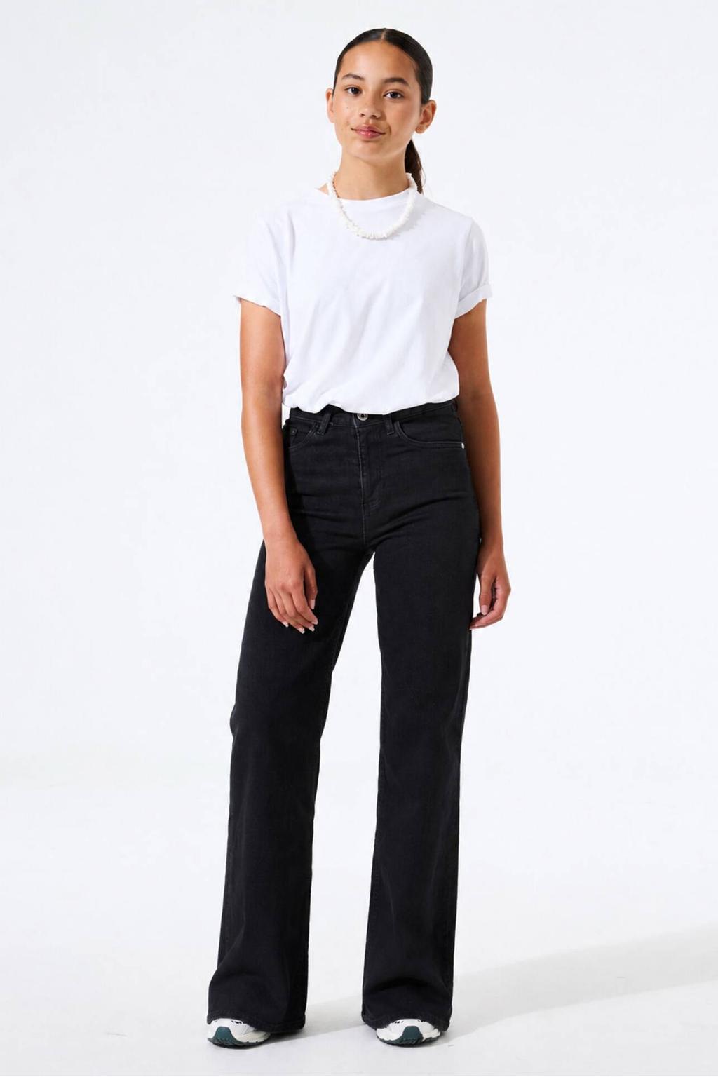 Garcia high waist wide leg jeans black denim