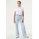 Garcia high waist straight leg jeans light blue denim