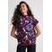 Ruby top met plooien detail  bloemenprint