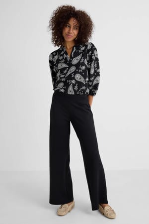 wide leg broek zwart