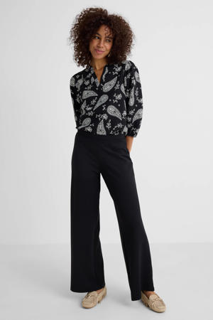 wide leg broek zwart