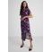 Ruby midi jurk met plooien detail bloemenprint