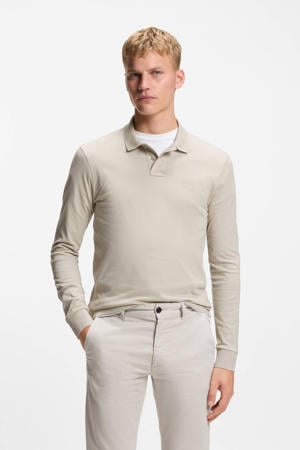 slim polo taupe