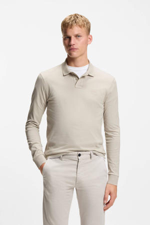 slim polo taupe