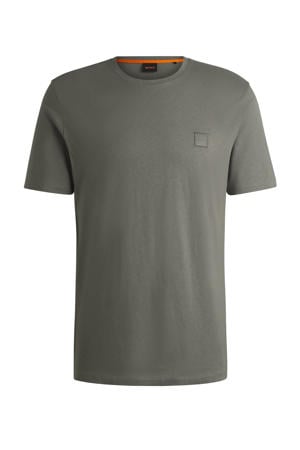 regular T-shirt grijsgroen