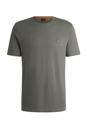 regular T-shirt grijsgroen