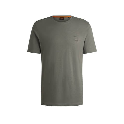 BOSS regular T-shirt grijsgroen afbeelding
