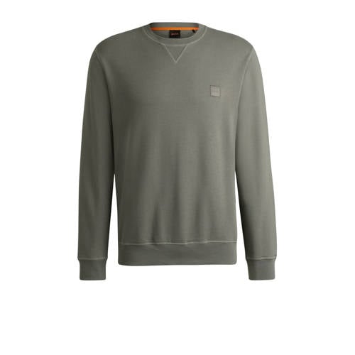 BOSS sweater grijsgroen afbeelding