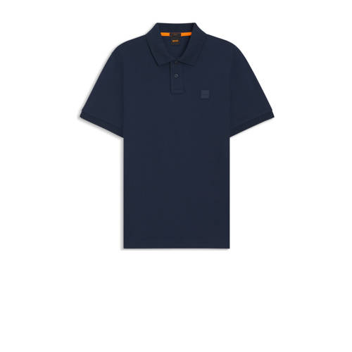 BOSS slim polo donkerblauw afbeelding