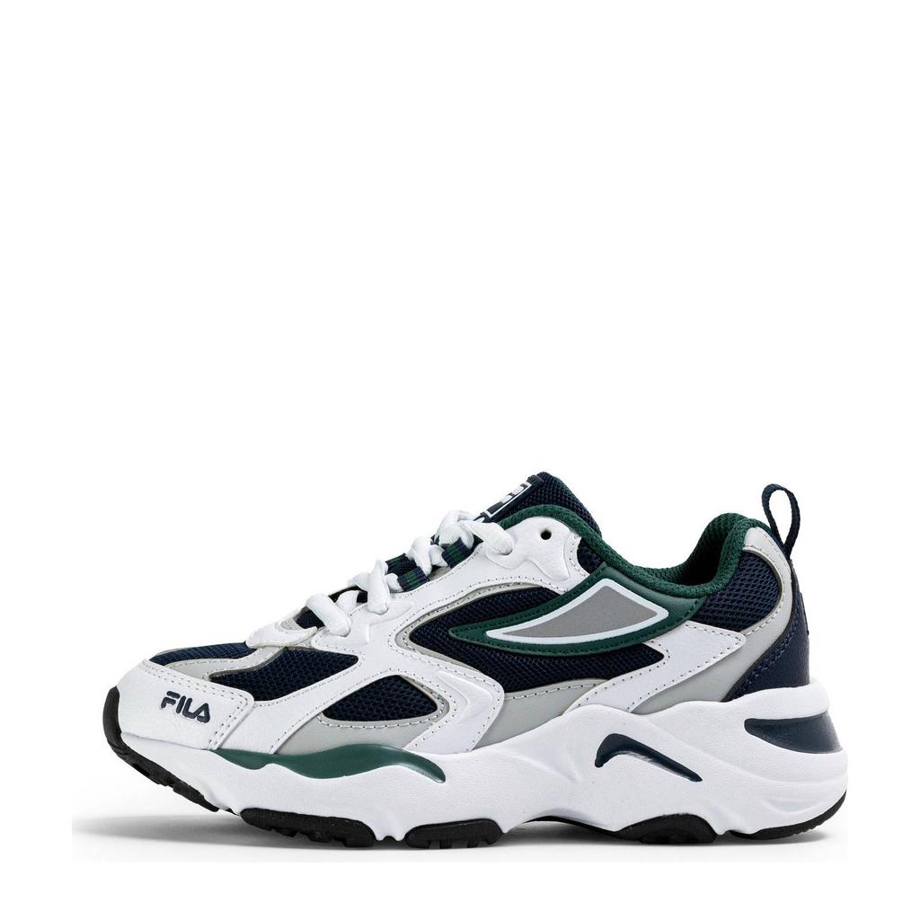 Donkerblauw en donkergroene jongens Fila Ray Tracer sneakers van mesh-pu/voering: mesh/voetbed: eva met veters