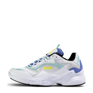 Collene CB sneakers wit/lichtblauw