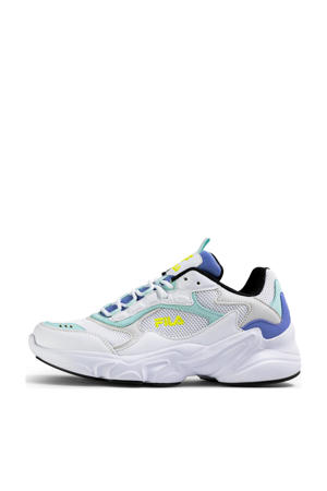 Collene CB sneakers wit/lichtblauw