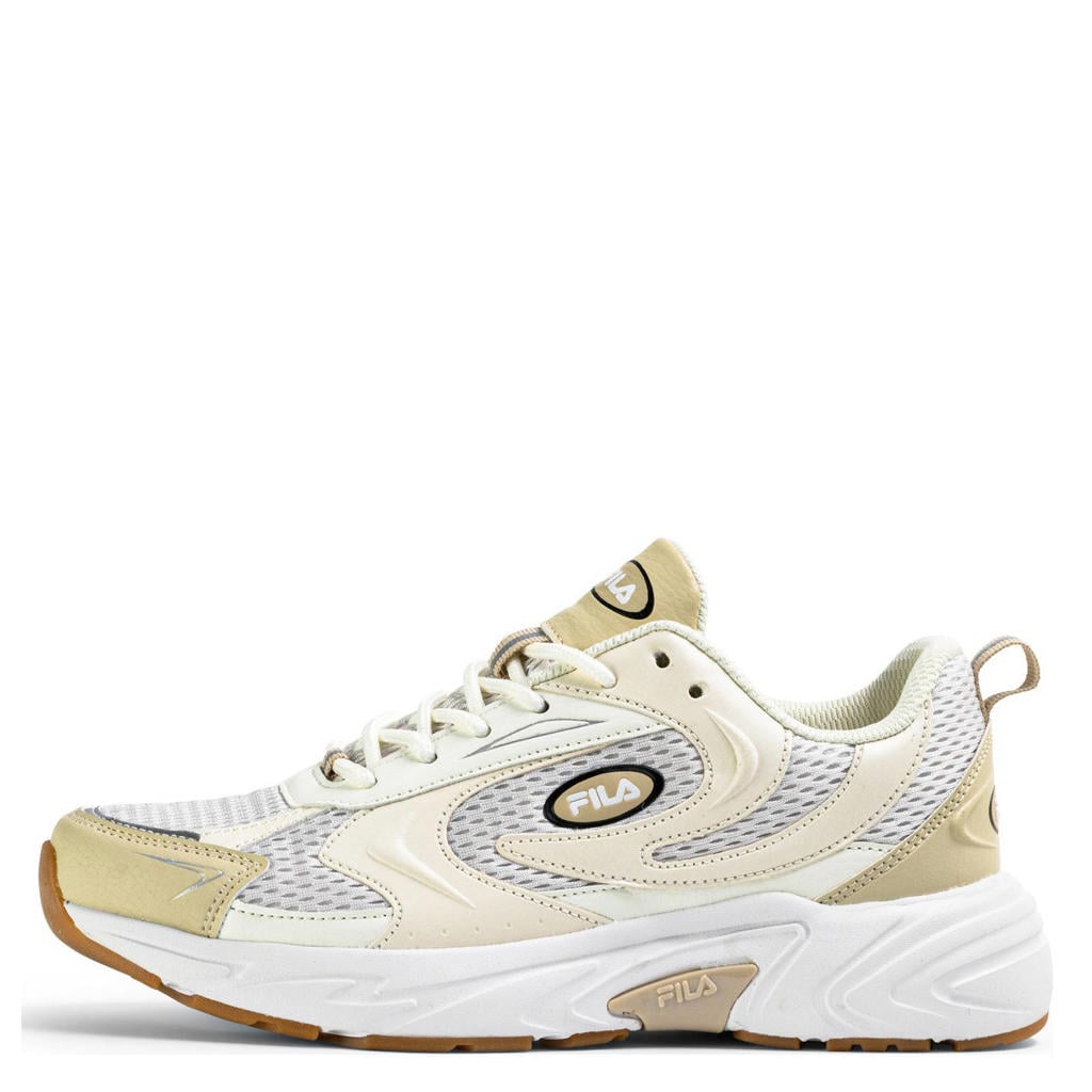 Ecru en witte dames Fila Kreatix mesh sneakers van mesh-pu/voering: mesh/voetbed: eva met veters