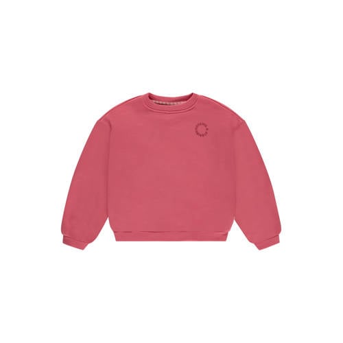 Stains&Stories sweater met backprint roze afbeelding