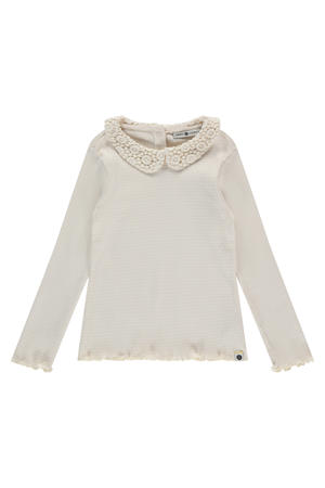 longsleeve ecru crochet