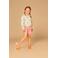 Stains&Stories sweatshort lila met textuur