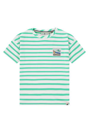 gestreept T-shirt groen