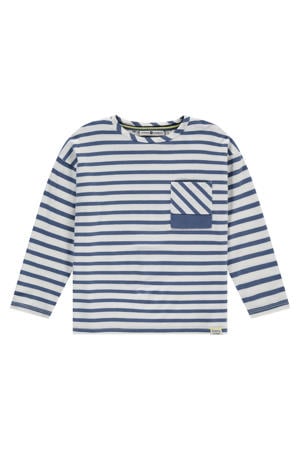 gestreepte longsleeve blauw