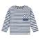 Stains&Stories gestreepte longsleeve blauw