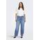 ONLY CARMAKOMA high waist straight leg jeans medium blue denim
