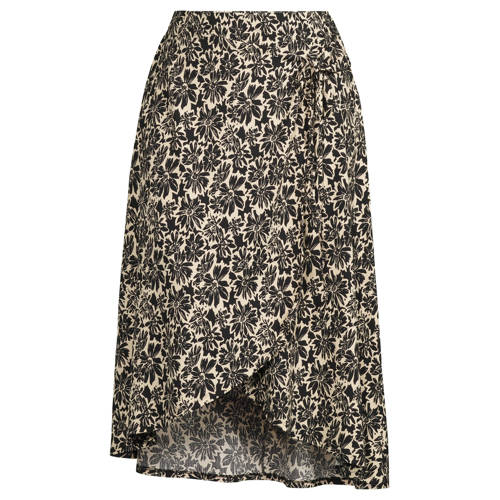 GREAT LOOKS crinkle maxi wikkelrok met bloemenprint afbeelding