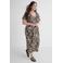 GREAT LOOKS crinkle overslagjurk met zebraprint multi