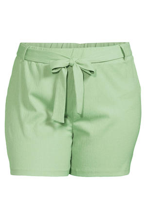 crinkle korte broek lichtgroen