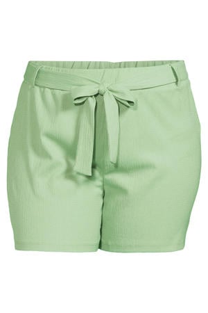 crinkle korte broek lichtgroen