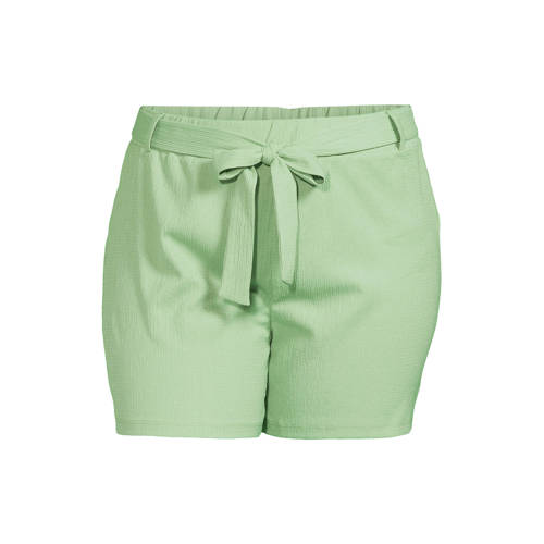 GREAT LOOKS crinkle korte broek lichtgroen afbeelding