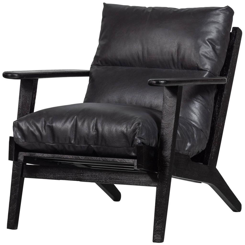WOOOD WOOOD Houston Fauteuil - Bouclé/Hout - Naturel - 86x71x71