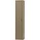 WOOOD WOOOD Gunnar Smalle Hoge Kast - Grenen - Matzwart - 217x45x39
