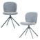 WOOOD WOOOD Femke Eetkamerstoelen - Bouclé - Naturel - Set van 2
