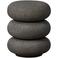 WOOOD Laurel Bijzettafel Met Spikkels - Magnesium - Zwart - 50x40x40 Laurel