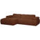WOOOD hoekbank Mojo hoek links - roestbruin