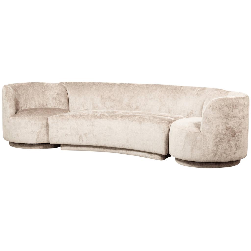 WOOOD WOOOD Combi-Popular Modulaire Bank - Chenille - Taupe - 72x370x97