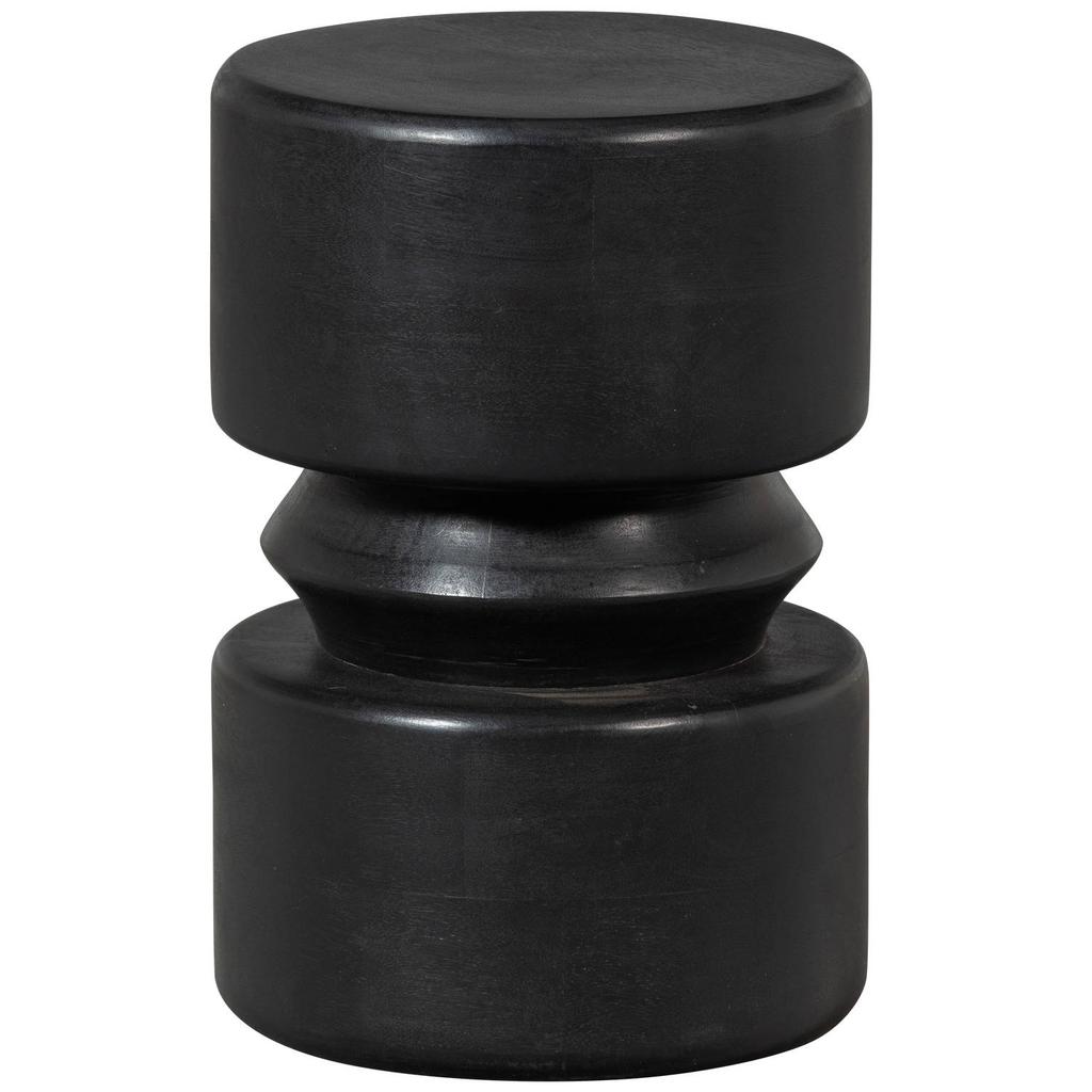 WOOOD WOOOD Tuve Bijzettafel - Hout - Bruin/Zwart - 45x30x30