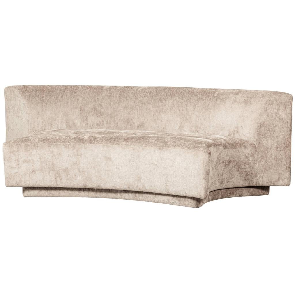 WOOOD Popular 2-zits Bankje - Polyester - Taupe - 72x215x97
