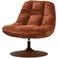 WOOOD WOOOD Elvi Draaifauteuil - Chenille Structuur -  Lichtgrijs - 81x73x84