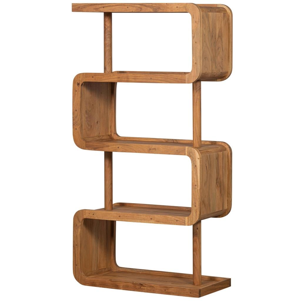 WOOOD WOOOD Rattle Open Kast - Hout - Naturel - 160x82x40