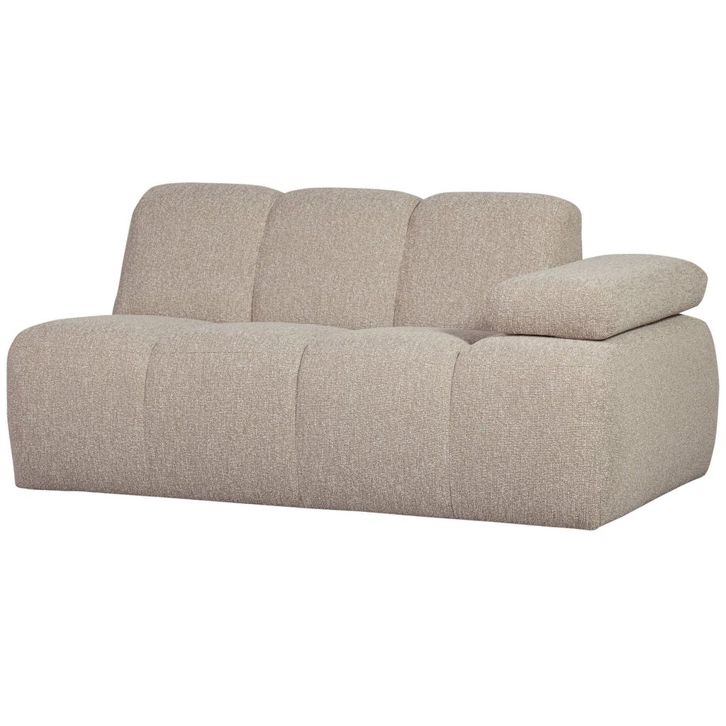 WOOOD WOOOD Mojo 1,5-Zits Element Bank Arm Rechts - Wollig - Donkerzand