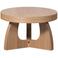 WOOOD WOOOD Tala Bijzettafel - MDF Fineer - Naturel - 35x55x55