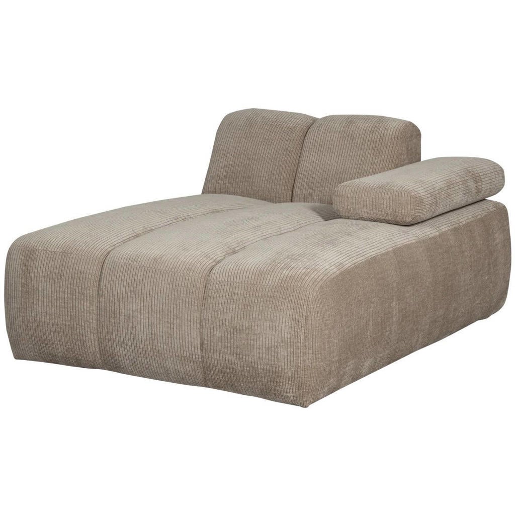 WOOOD Mojo bank chaise longue rechts - donker zand