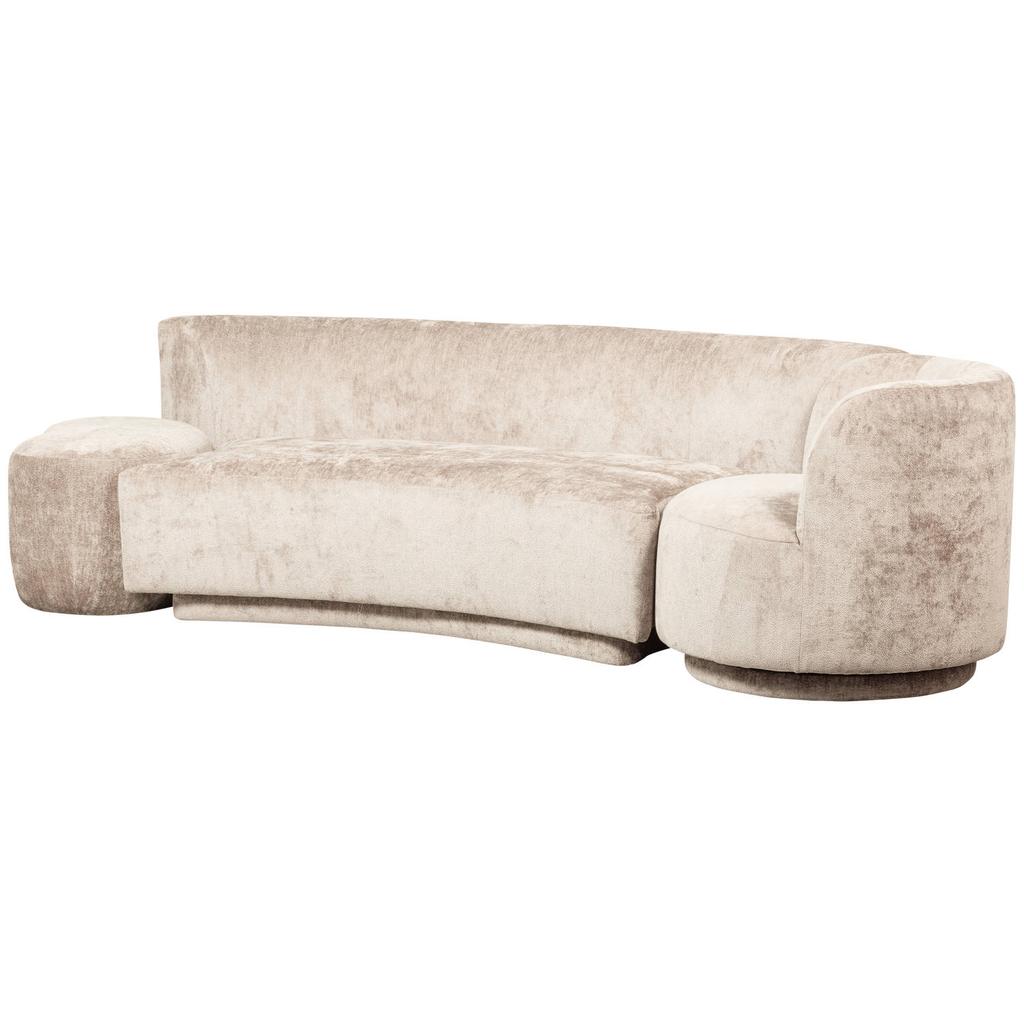 WOOOD WOOOD Combi-Popular Bank - Chenille - Naturel - 72x345x97