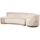 WOOOD WOOOD Combi-Popular Bank - Chenille - Naturel - 72x345x97