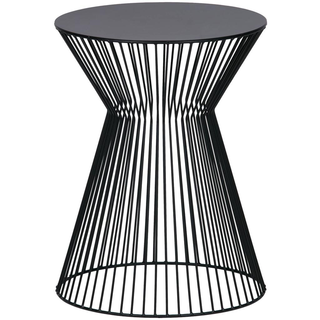 WOOOD Suus Bijzettafel - Metaal - Zwart - 46x Ø35