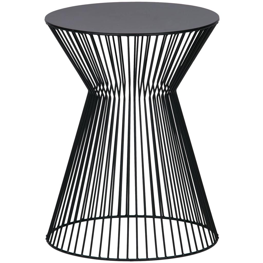 WOOOD WOOOD Suus Bijzettafel - Metaal - Zwart - 46x Ø35