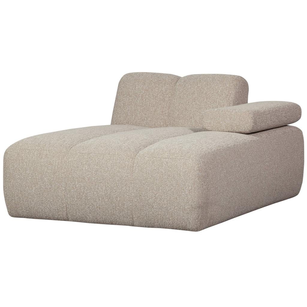 WOOOD WOOOD Mojo Chaise Longue Element Bank Rechts - Wollig - Donkerzand